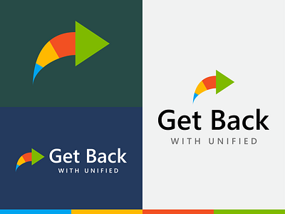 Get Back Microsoft Premier Logo arrow branding graphic design icon illustration logo microsoft minimal progress return vector