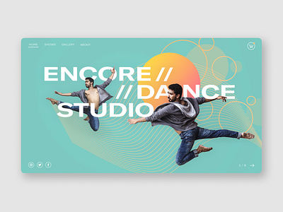 Encore Dance Studio dailyui dailyuichallenge dancer dancing design landingpage minimal movement splash page typography ui uidesign uiux ux website website design