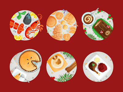 Holiday Food from Around the World Pt. 1 design food holiday illustration