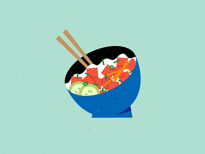Poke bowl design fish food illustration poke rice stylized vector