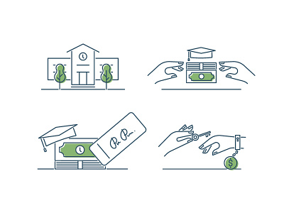 College Financing college financing forgiveness hands illustration line loan loans money student stylized
