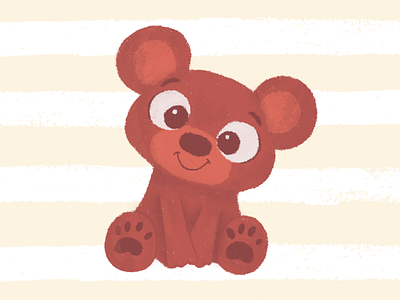 Teddy Bear bear childrens cute design draw drawing illustration ipad stylized teddy bear