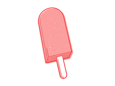 Popsicle design dessert grunge halftone illustration line design popsicle stylized treat