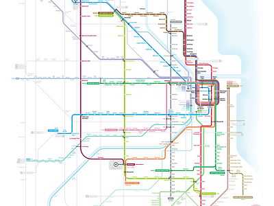 Chicago Transit Future Map By Michael Tyznik On Dribbble