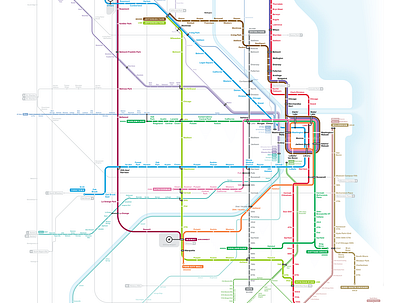 Chicago Transit Future Map chicago map transit transit map