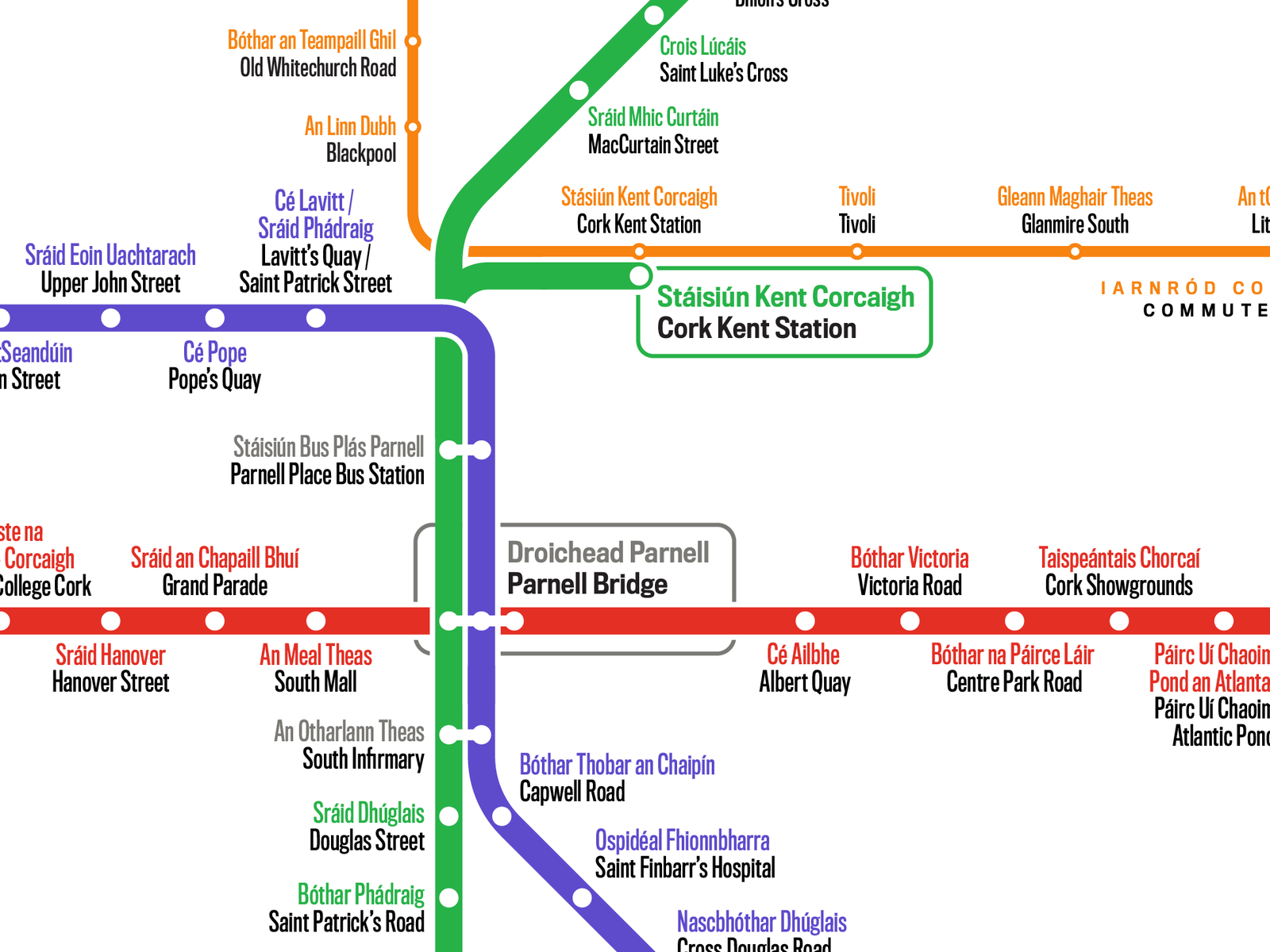 Cork Transit Map Central by Michael Tyznik on Dribbble