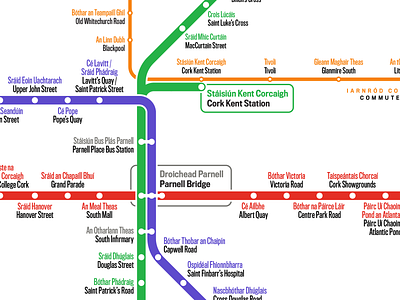 Cork Transit Map - Central fantasy map ireland transit transit map