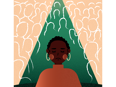 Isolation (Part 3 of the Black History Month Series) african american black history month black woman illustration isolation minority representation