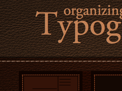 Organizing Typography site. patrick lee zepeda thepatricklee type typography