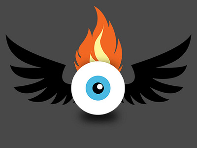 New Web Logo Update eyeball flame illustration logo patrick lee zepeda website