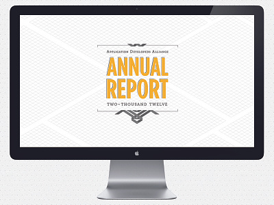 Annual Report parallax typography web