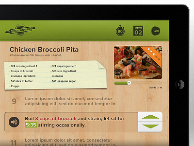 Cooking App cooking education ios ipad recipe ui