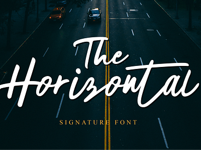 The Horizontal Signature Font banner