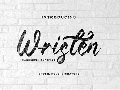 Wristen - Brush Font