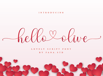 hello olive - love fonts banner