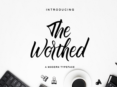 The Worthed / Bold Handwritten Font banner