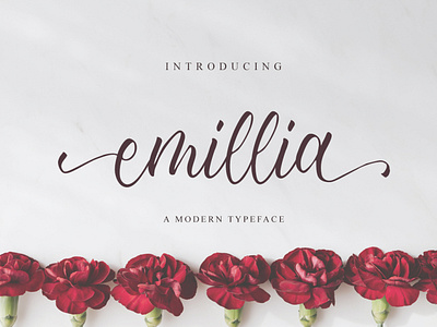 emillia script banner