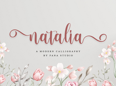 natalia script banner