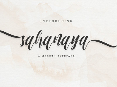 Sahanaya Script Font banner