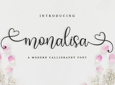 monalisa script banner