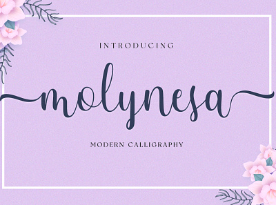 molynesa script banner
