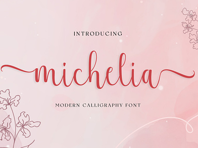 michelia script banner