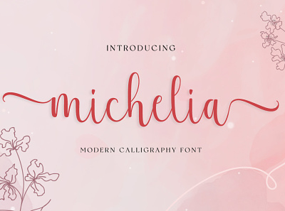 michelia script banner