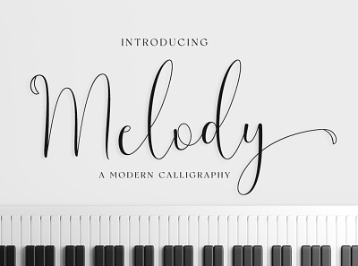 Melody - Music Script Font banner