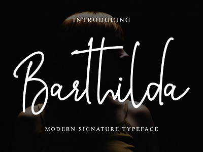 Barthilda branding casual feminine girly handwriting handwritten natural script style stylish