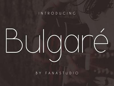 Bulgare-Sans serif Font baran branding classic elegant logo logotype magazine modern sans tittle