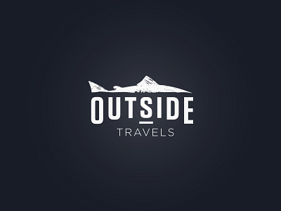 Outside Travels branding fish fishing fly fishing identity logo logotype travel travel logo