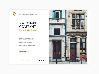 Webdesign Real Estate Invest ui web design webdesign