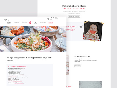 eating habits design developement ui design web design webdesign website