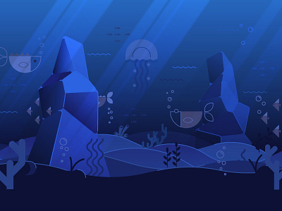 Underwater Scene ocean sculptures shadesofblue underwaterlife
