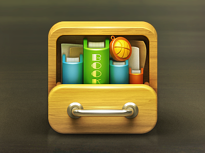 Bookcase app china icon iphone mvben themes ui