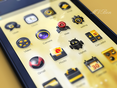 Black Cool Theme app china icon iphone mvben themes ui