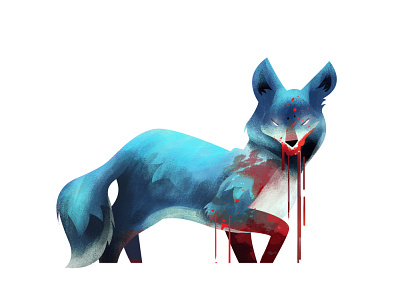 A Coyote Illustration art design illustration photoshop wacom