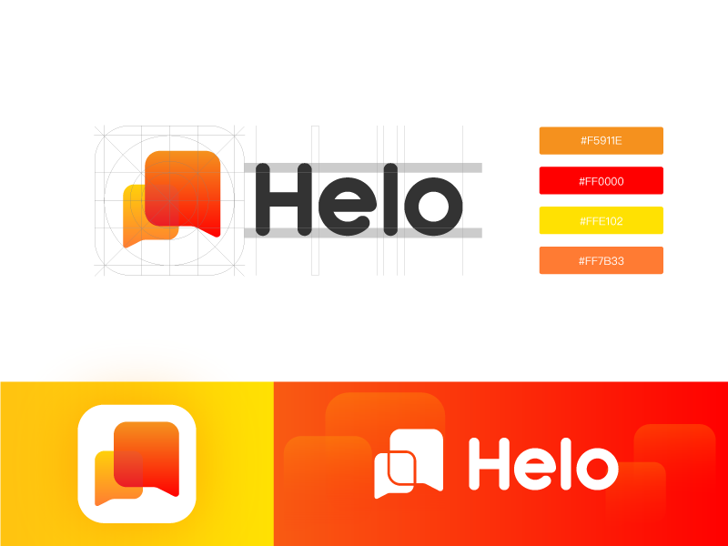 Helo App Brand Design By X Ao On Dribbble