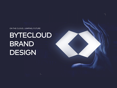 ByteCloud brand brand business cloud consultancy corporate design devops geometric intelligence logo