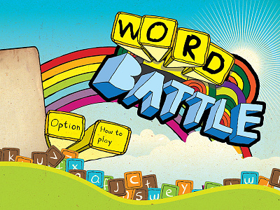 WORD BATTLE game title Screen game screen title