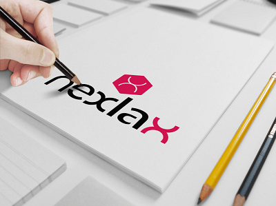 Logo Design NEXLAX branding business card design design graphic design icon illustration logo logo deisgn typography vector