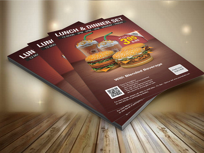 Food Flyers Design banner ad branding design flat flyer food food flyer illustration typography vector