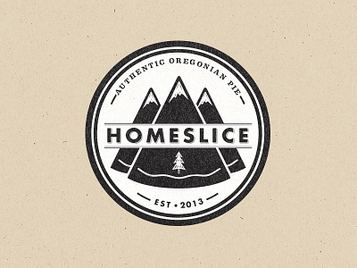 Homeslice Pizza branding design homeslice logo pizza