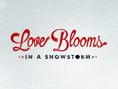 Love Blooms Lettering design lettering typography