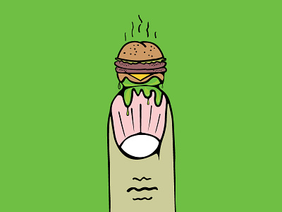 Hambooger concept conceptual illustration