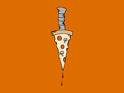 Pizza Cutter concept conceptual illustration