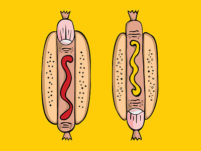 Sausage Fingers concept conceptual illustration