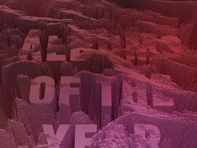 Year in Review detail. 3d 3d type graphic design illustration illustrative type typography