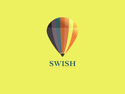 DailyLogo #2 - SWISH bright clean colorful dailylogochallenge hot air ballon logo