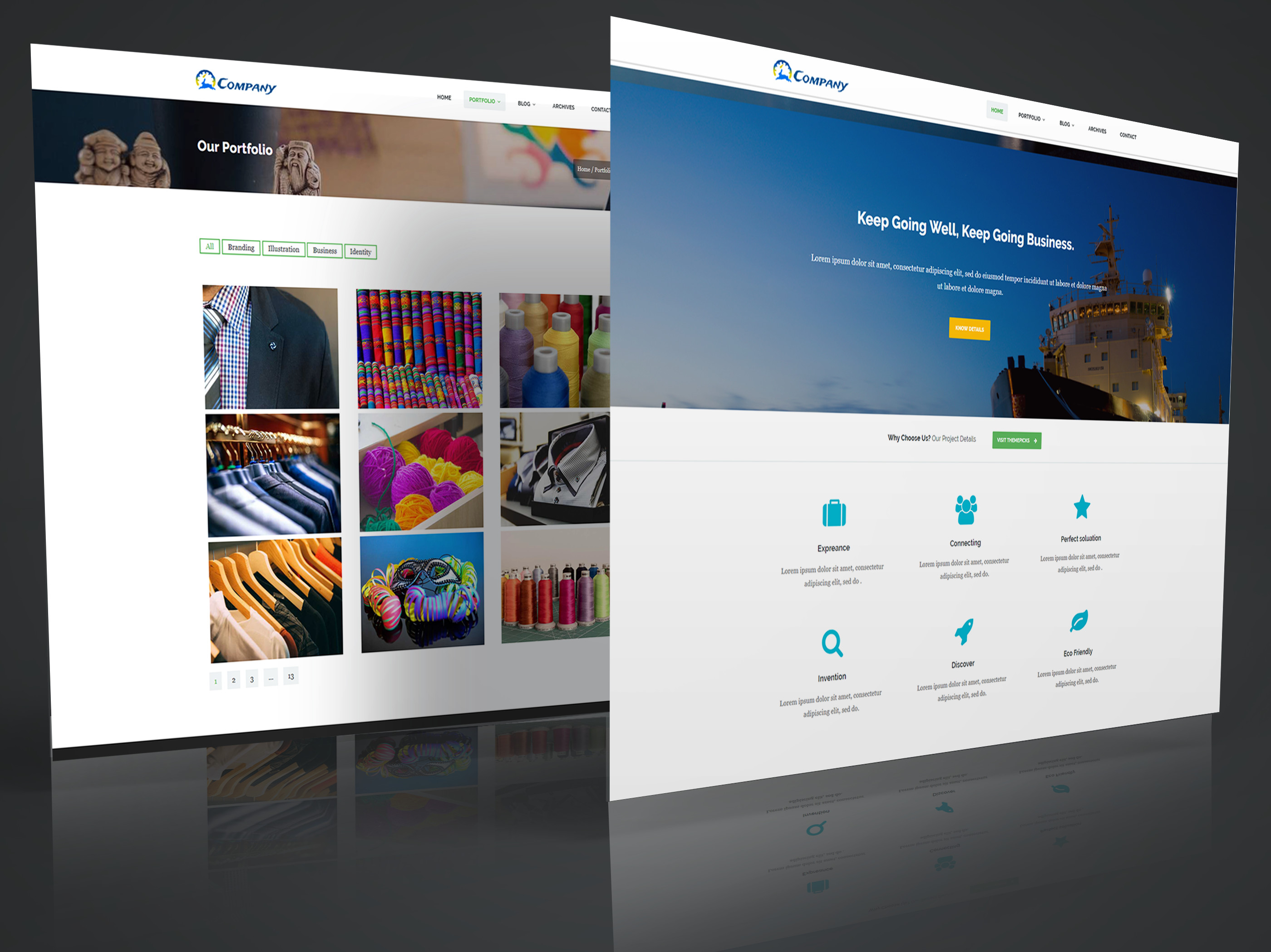 Business Corporate Bootstrap Template By Techsuf On Dribbble